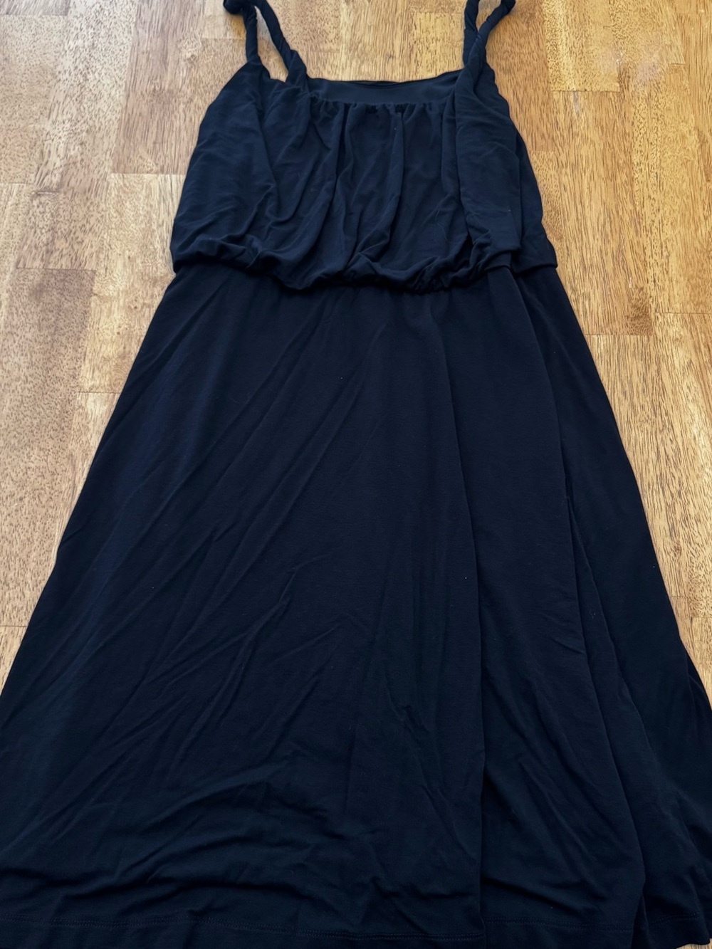 Loft Black Sleeveless Midi Dress
